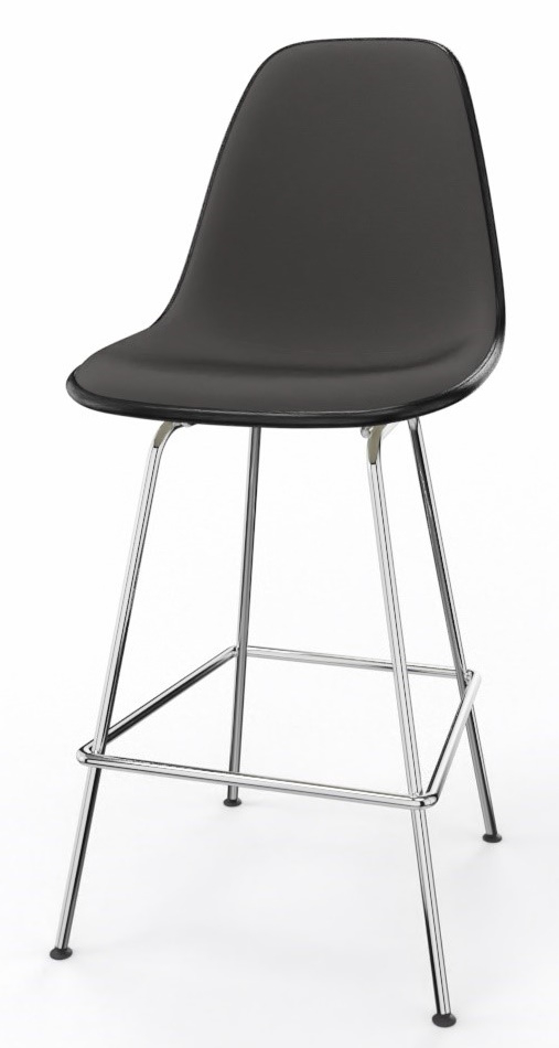 Eames Plastic Bar Stool Bar Stool Medium Fully upholstered Vitra 