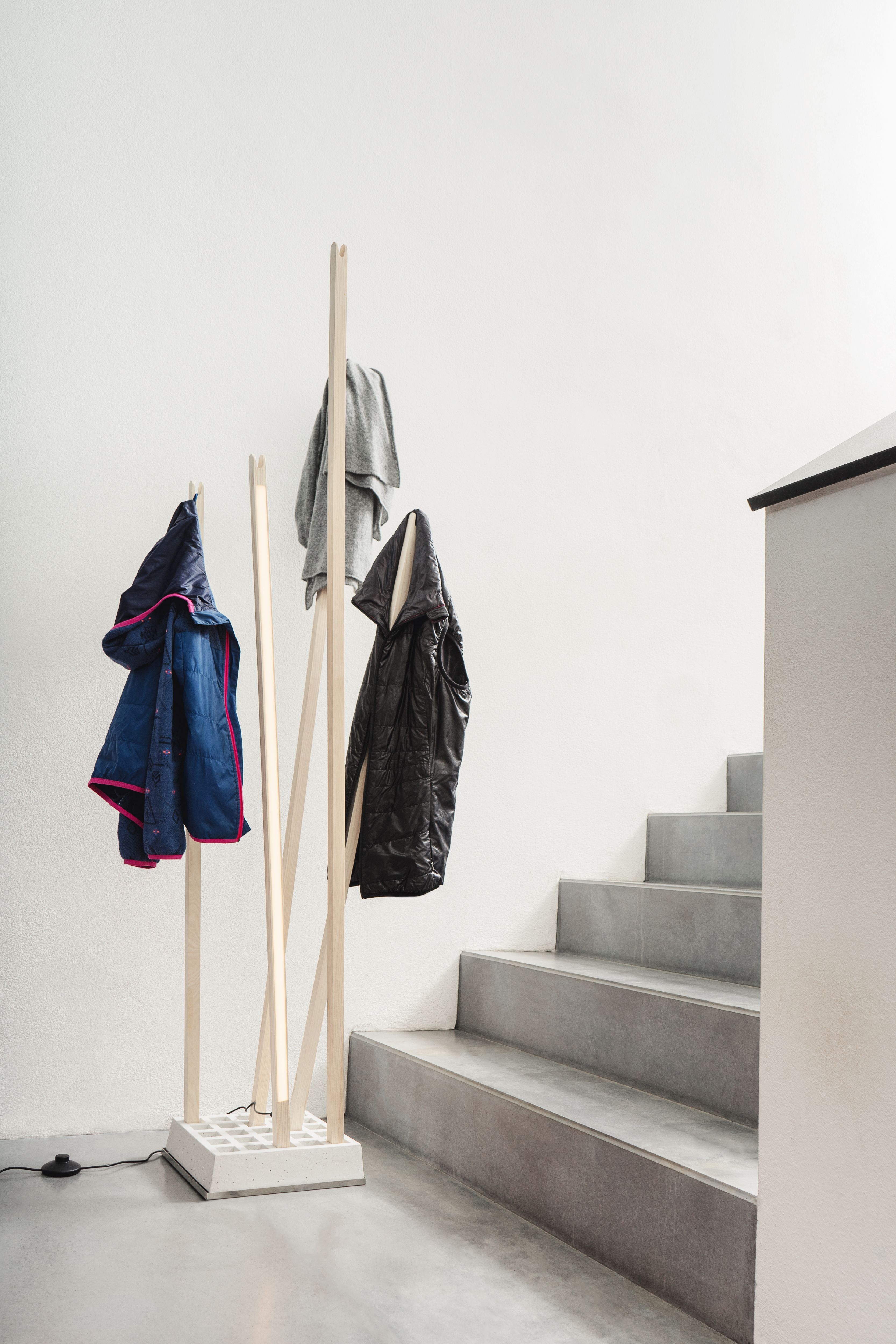 Pin Coat rack / Pin Light Nils Holger Moormann
