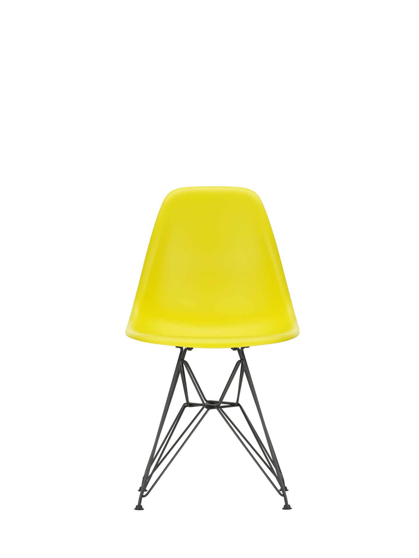 Eames Plastic Side Chair DSR Chair Vitra Black Pebble