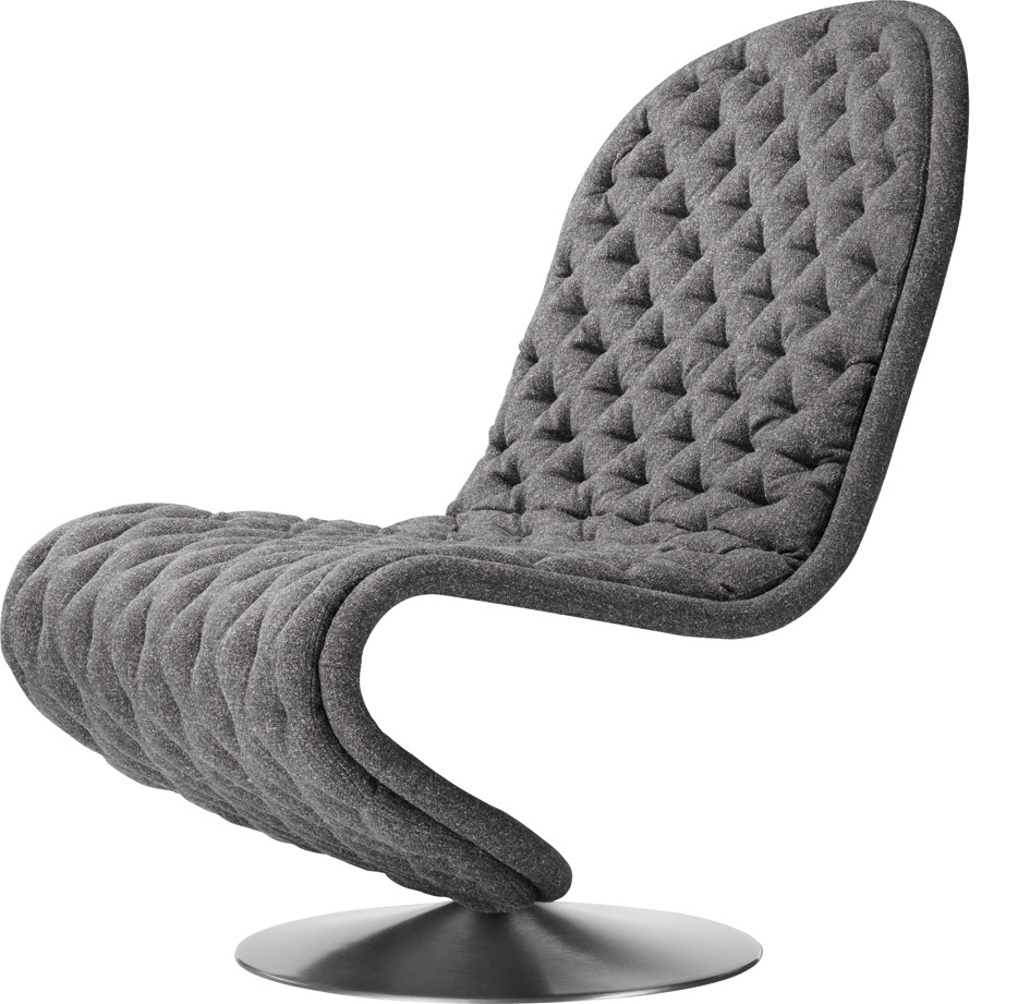 System 1-2-3 Lounge Deluxe Round Base Armchair Verpan 