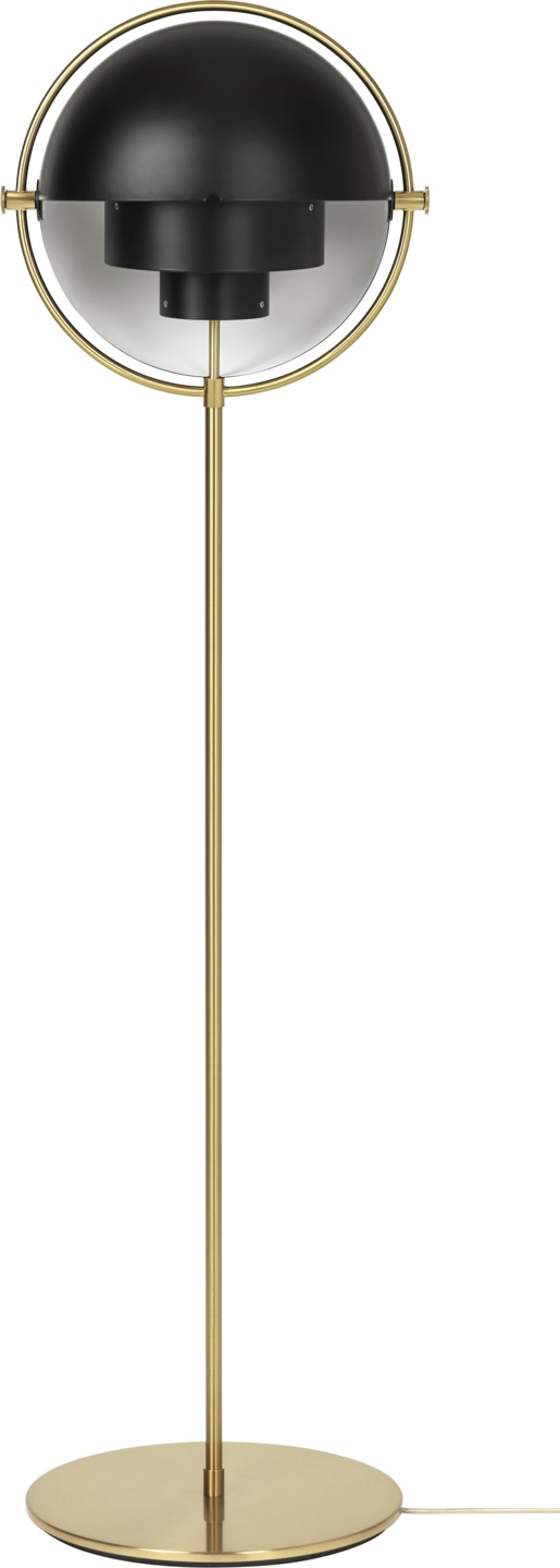 Multi-Lite Floor lamp Black / Brass Gubi