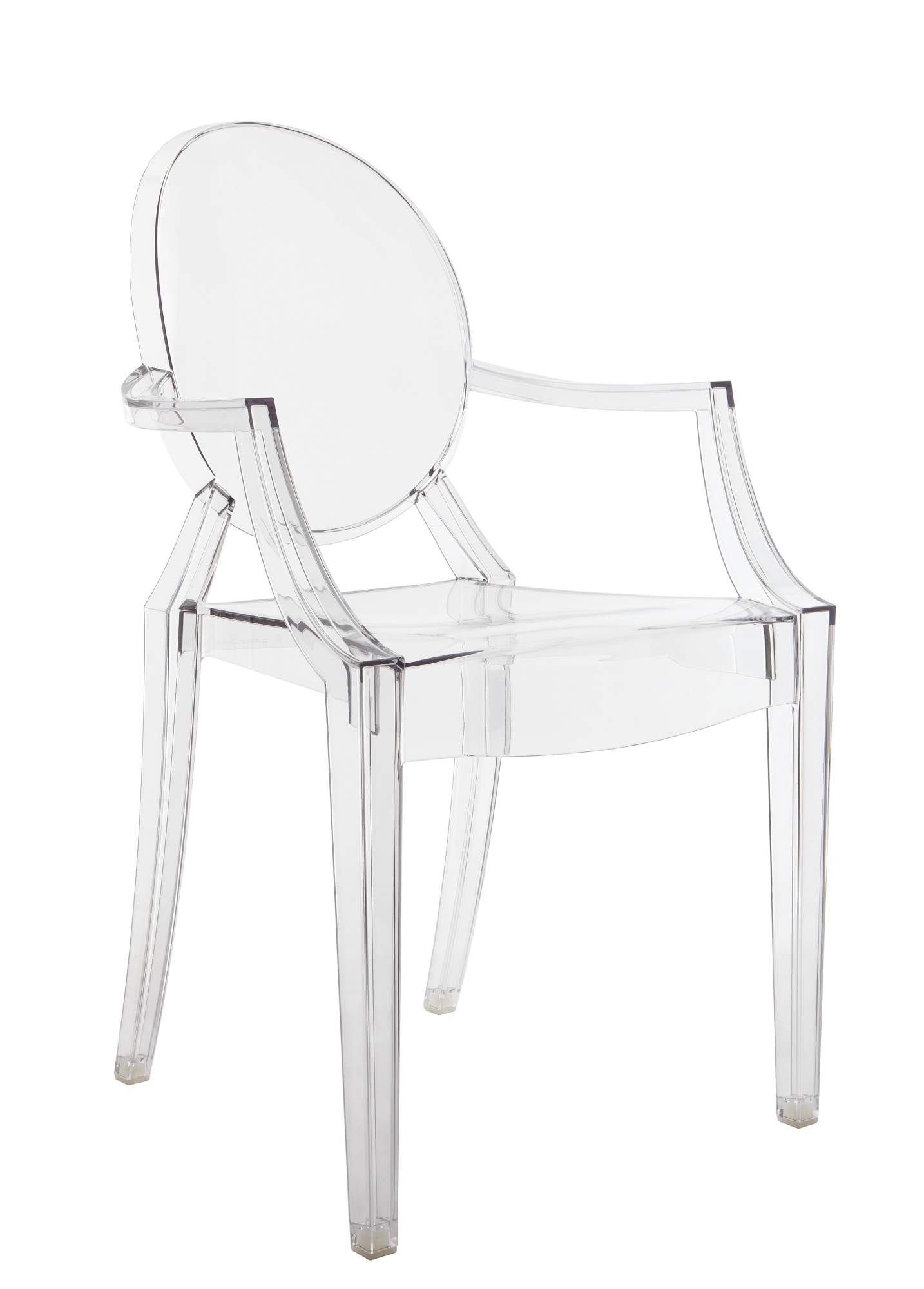 Louis Ghost armchair crystal clear set of 4 Kartell