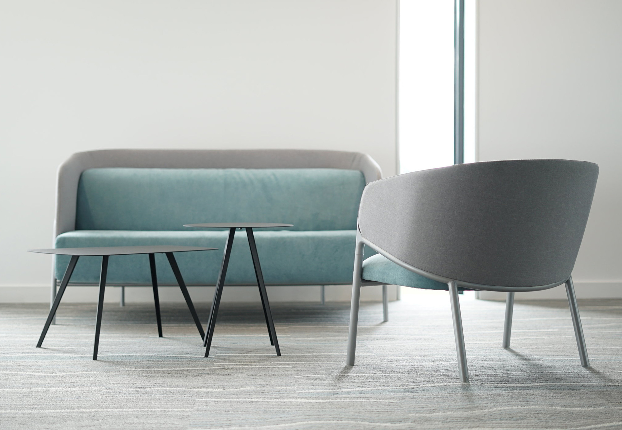 Agorà Side table rectangular Segis black