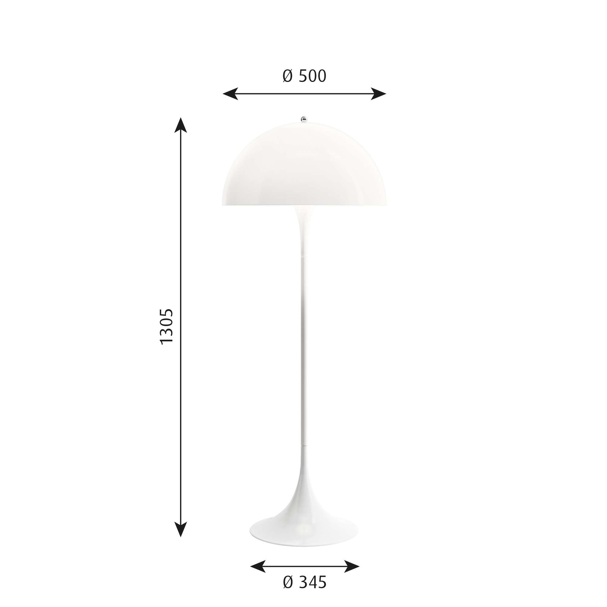 Panthella floor lamp Louis Poulsen