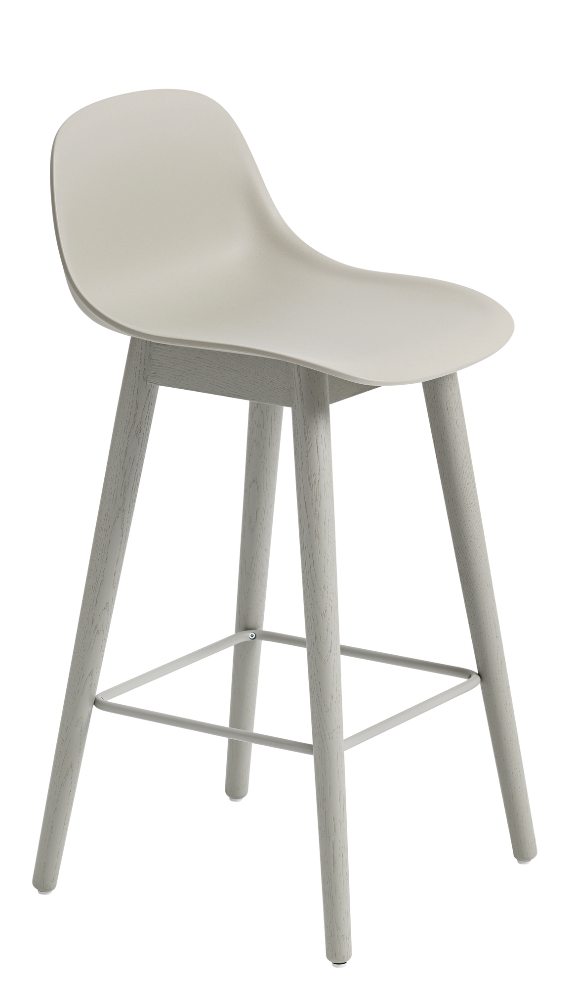 Fiber Counter Stool Bar Stool with Backrest H 65 cm Muuto