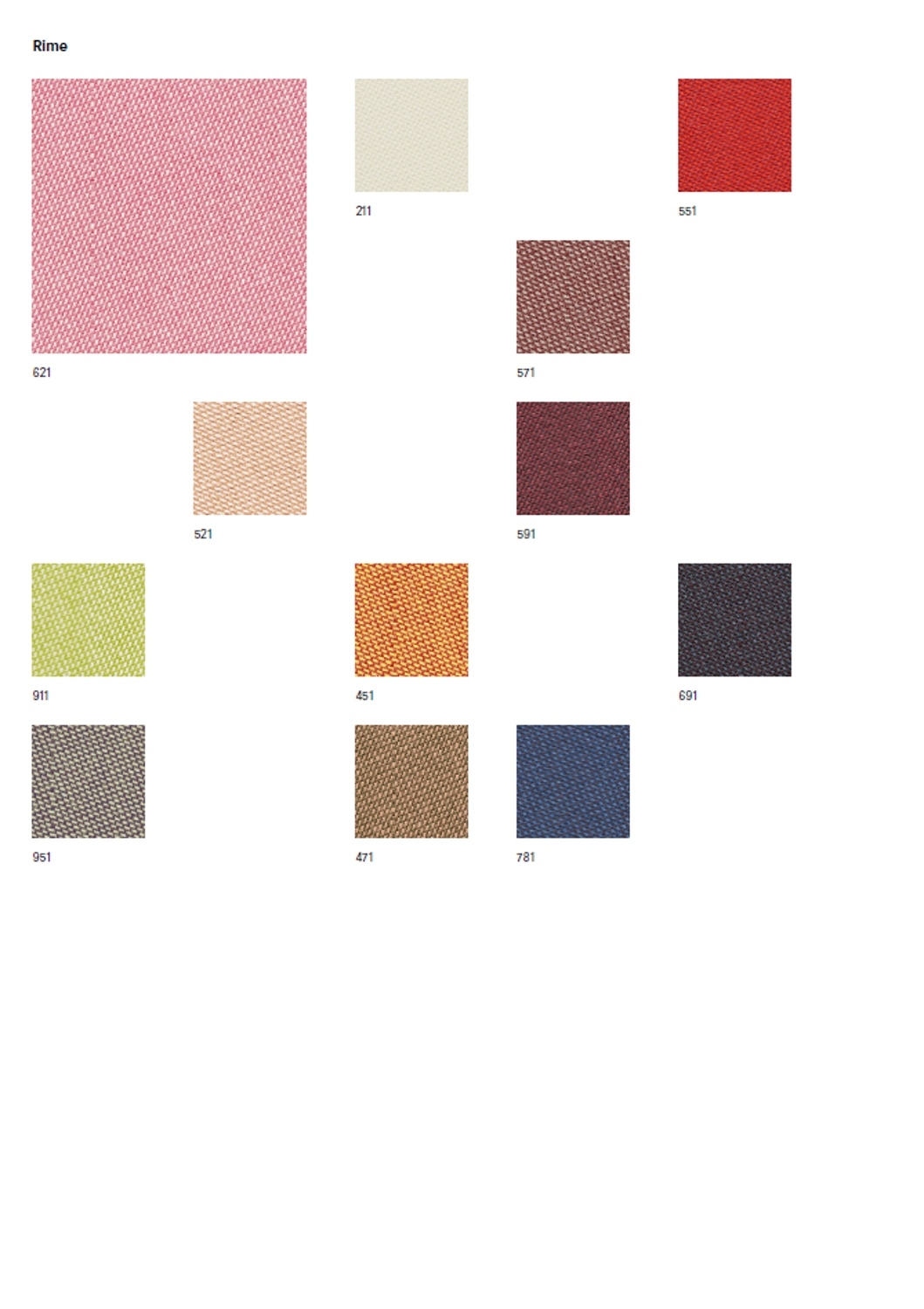 Sample Card Rime Kvadrat