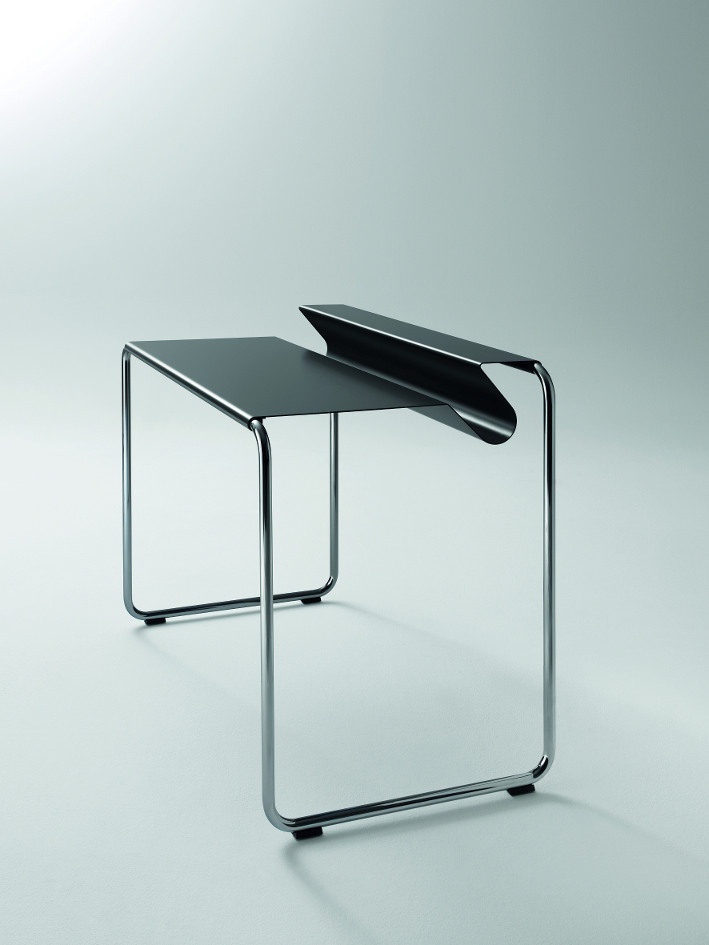 PS07 Secretary black/chrome-plated Müller Möbelfabrikation - QUICK SHIP