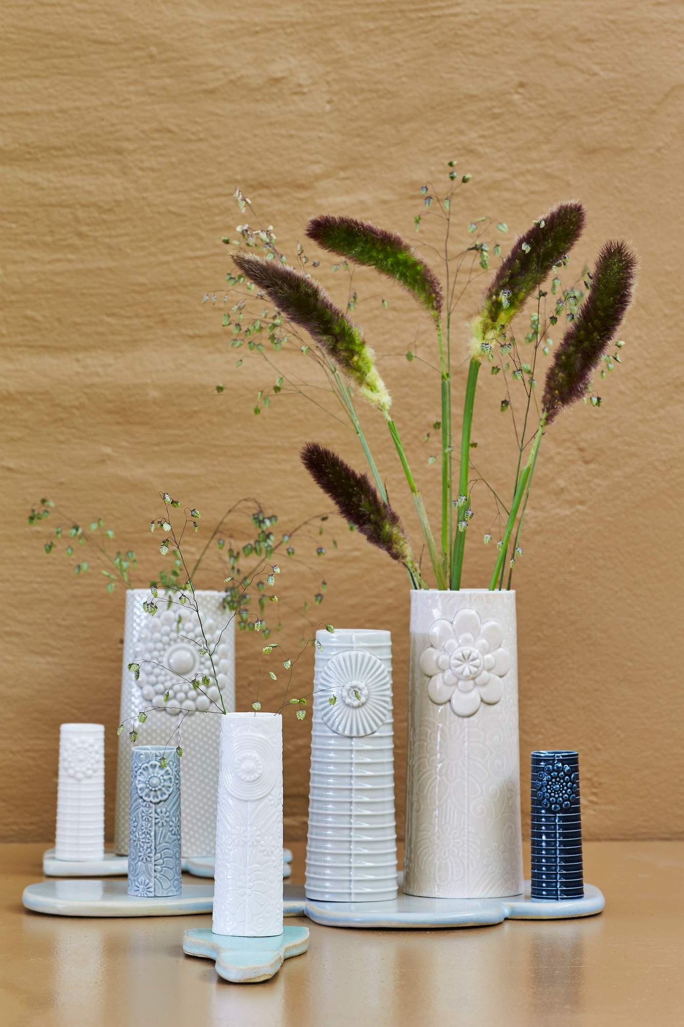 Pipanella Flower blue grey vase micro Dottir SINGLE PIECES