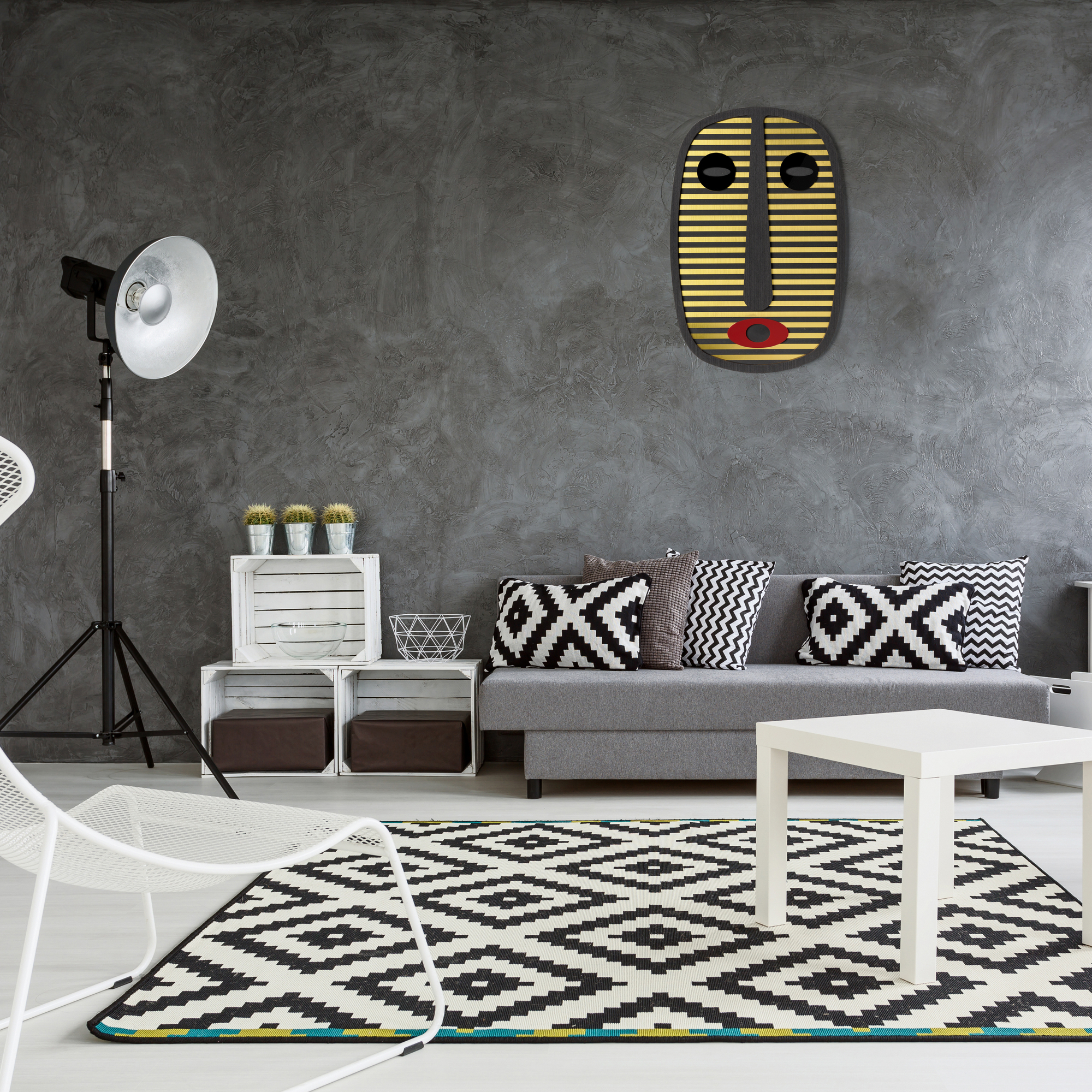 Modern African Masks Small Wall decorations Umasqu 19 SINGLE PIECES