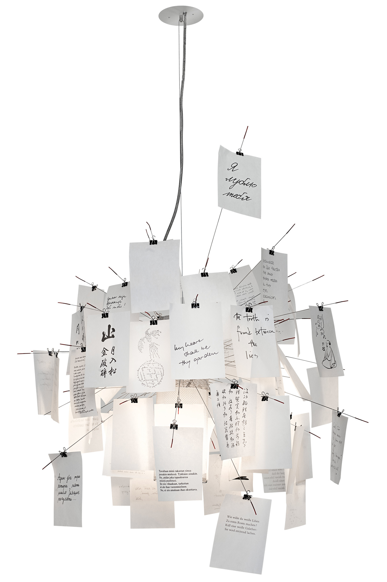 Zettel´z 6 pendant lamp Ingo Maurer