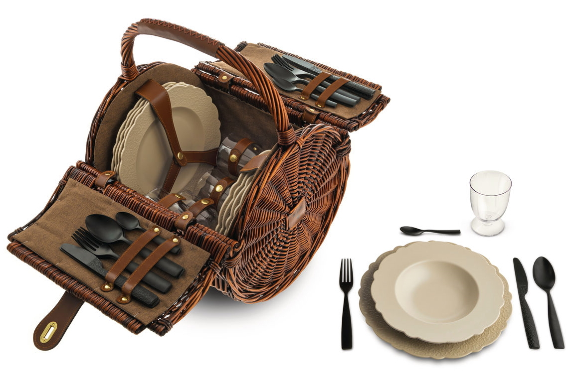 MW75 Set Picnic basket with dishes Alessi