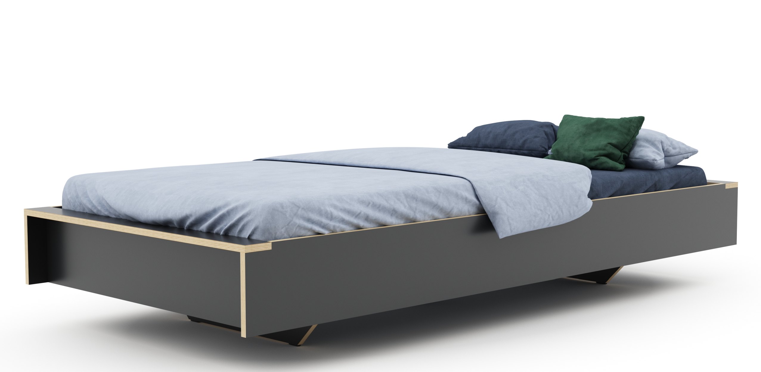Flai Bed anthracite Müller Möbelwerkstätten