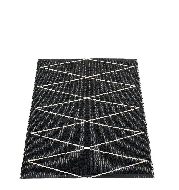 Max Plastic carpet 70x100 cm Pappelina Black