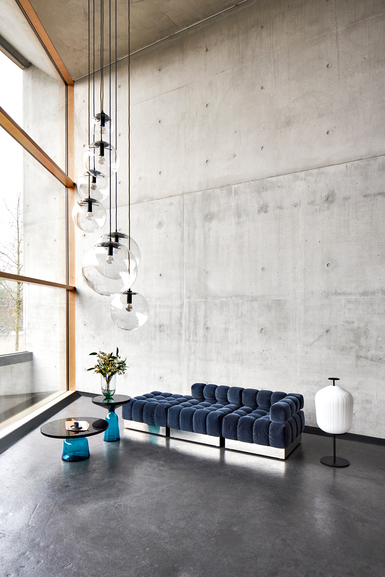 Bell Coffee Table ClassiCon Steel Montana-blue