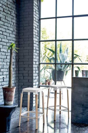 Steelwood Barstool H 78 cm Magis