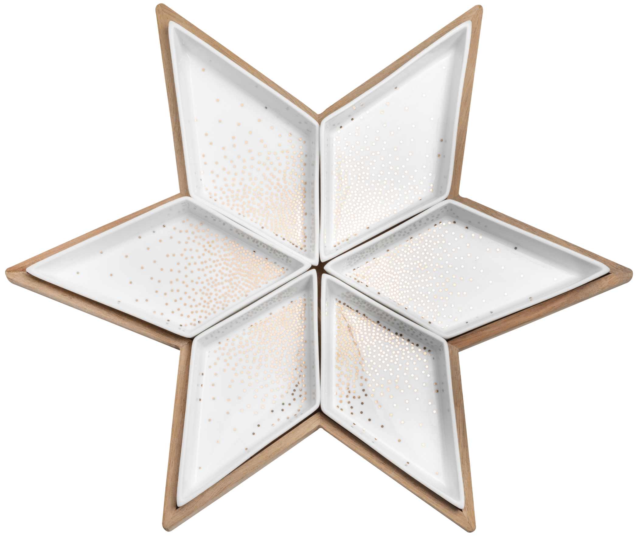 Star plate with serving bowls Räder
