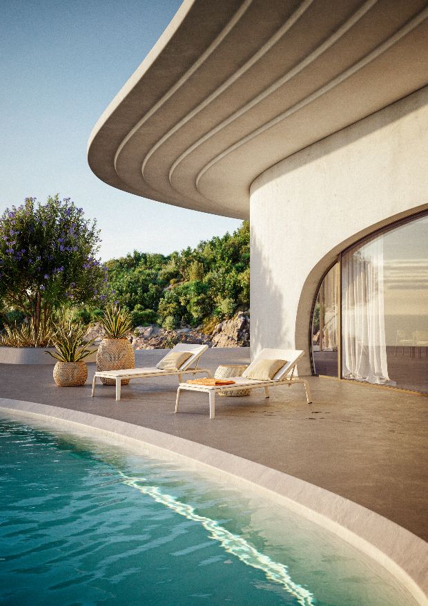 SEASHELL NUO Outdoor Sun Lounger DEDON
