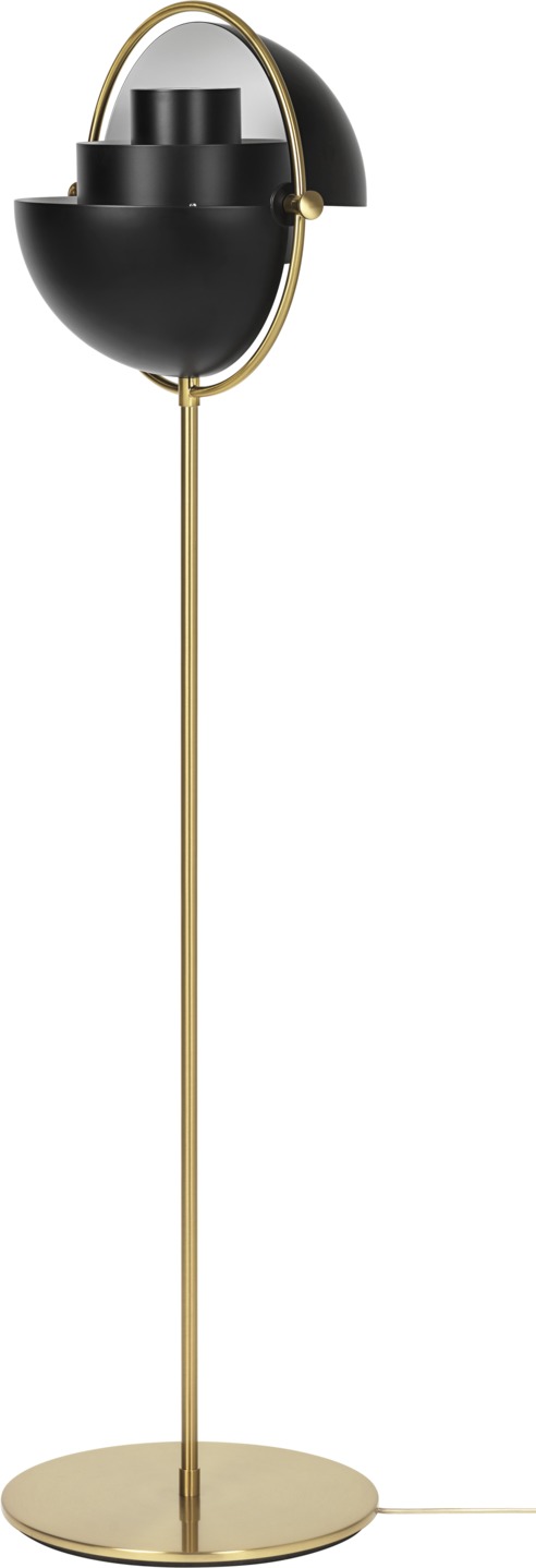 Multi-Lite Floor lamp Black / Brass Gubi