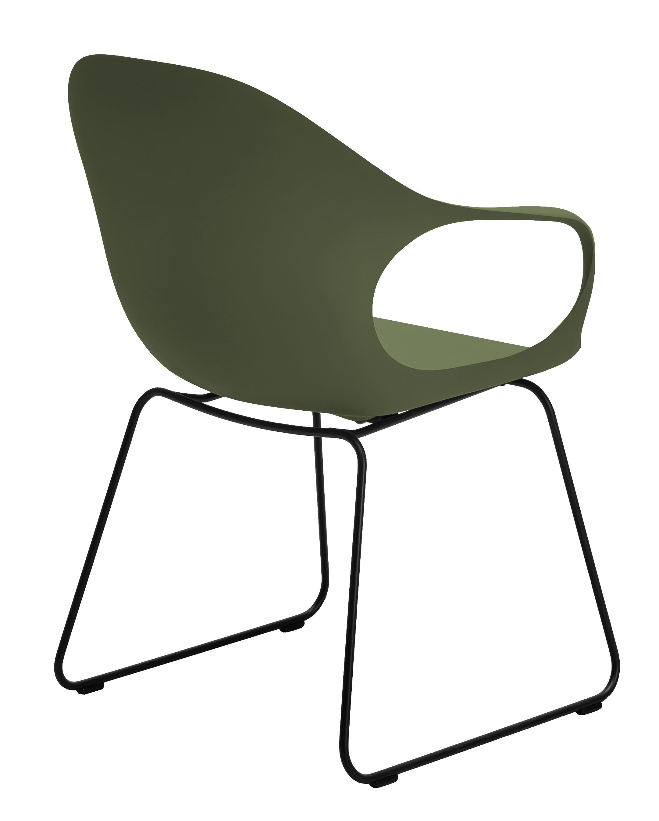 Elephantino armchair Kristalia sled base