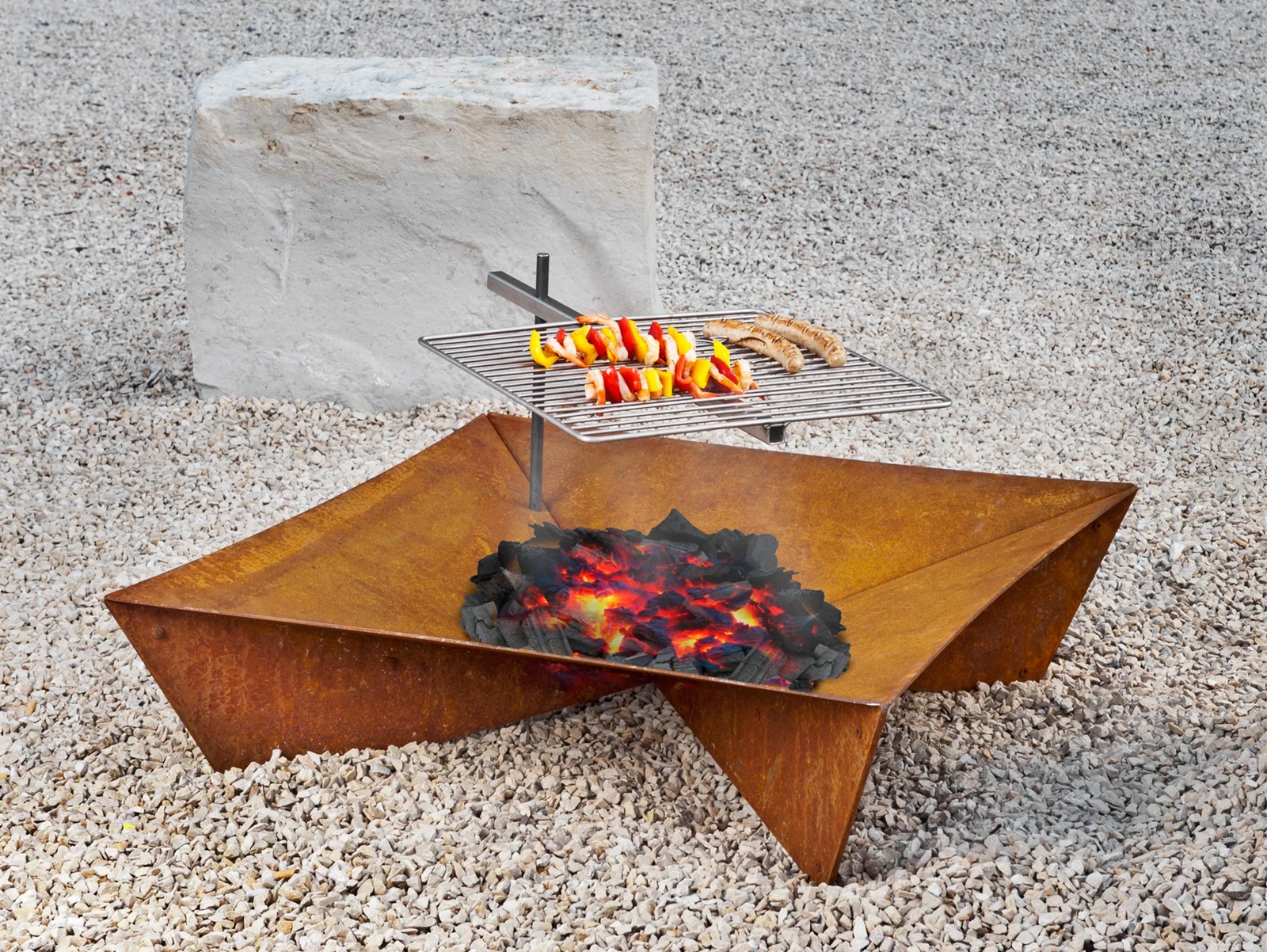 Grill Grate for Aura / Moon / Fluxus / Fiore Fire bowl Keilbach