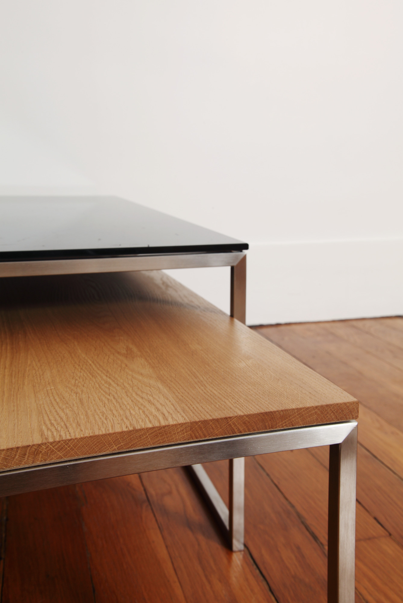 Less H 5/2 solid oak coffee table Hans Hansen