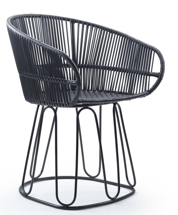  Circo Dining Chair Outdoor ames Black matt / Black