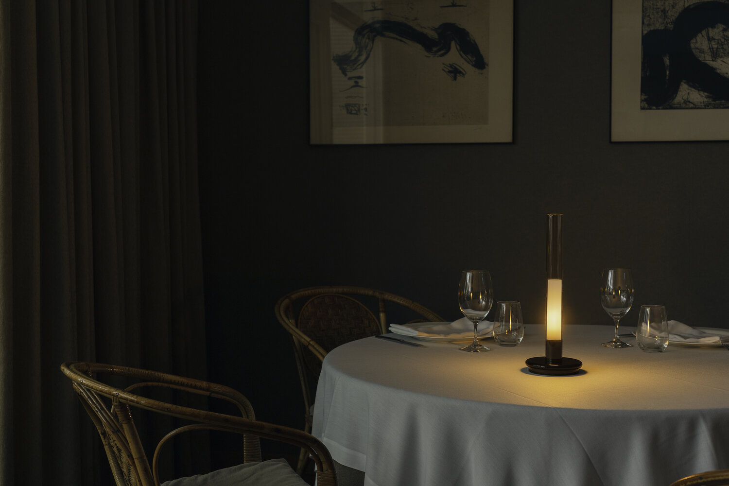 Sylvestrina Table Battery Lamp Santa Cole