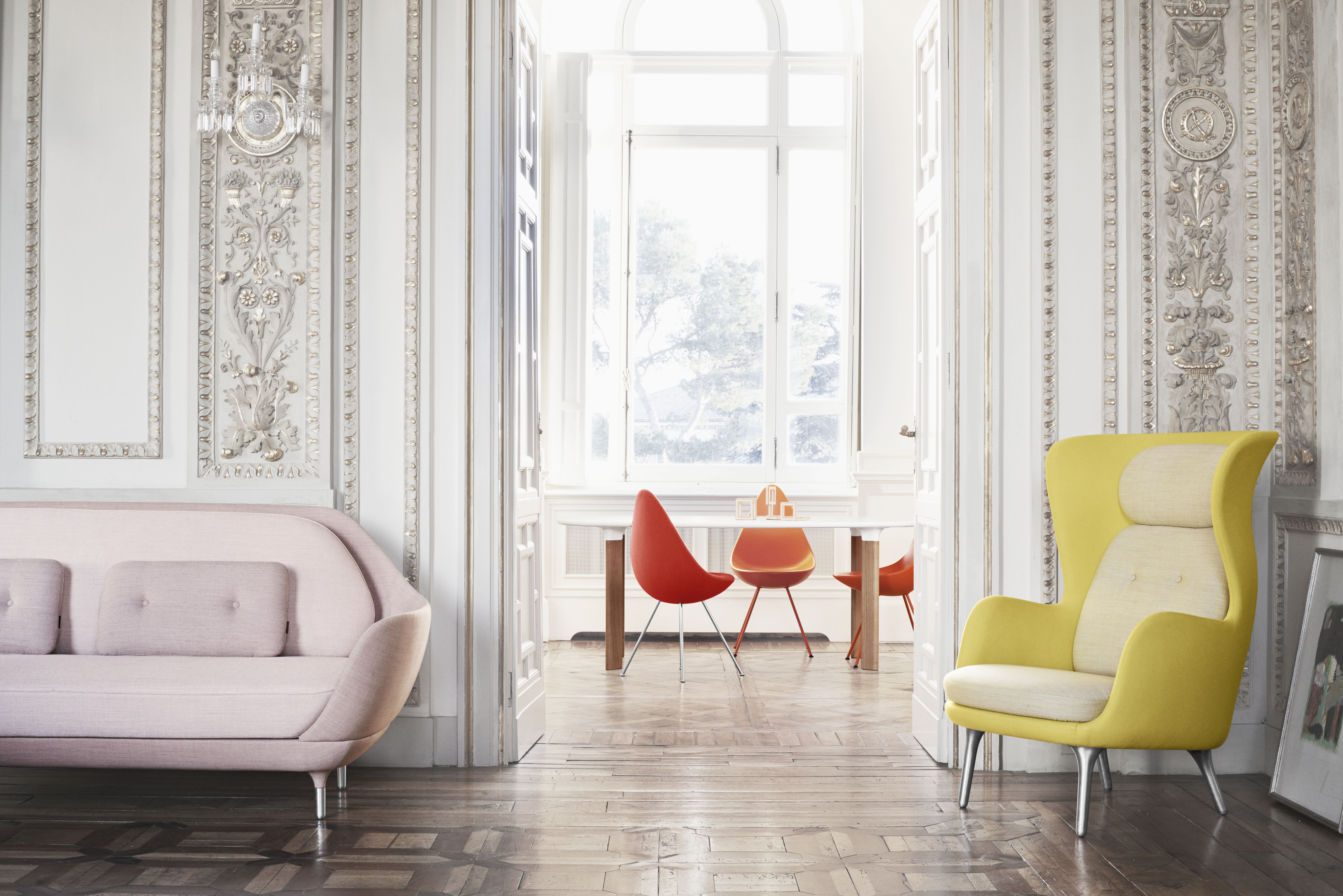 Ro Armchair Wood Fritz Hansen