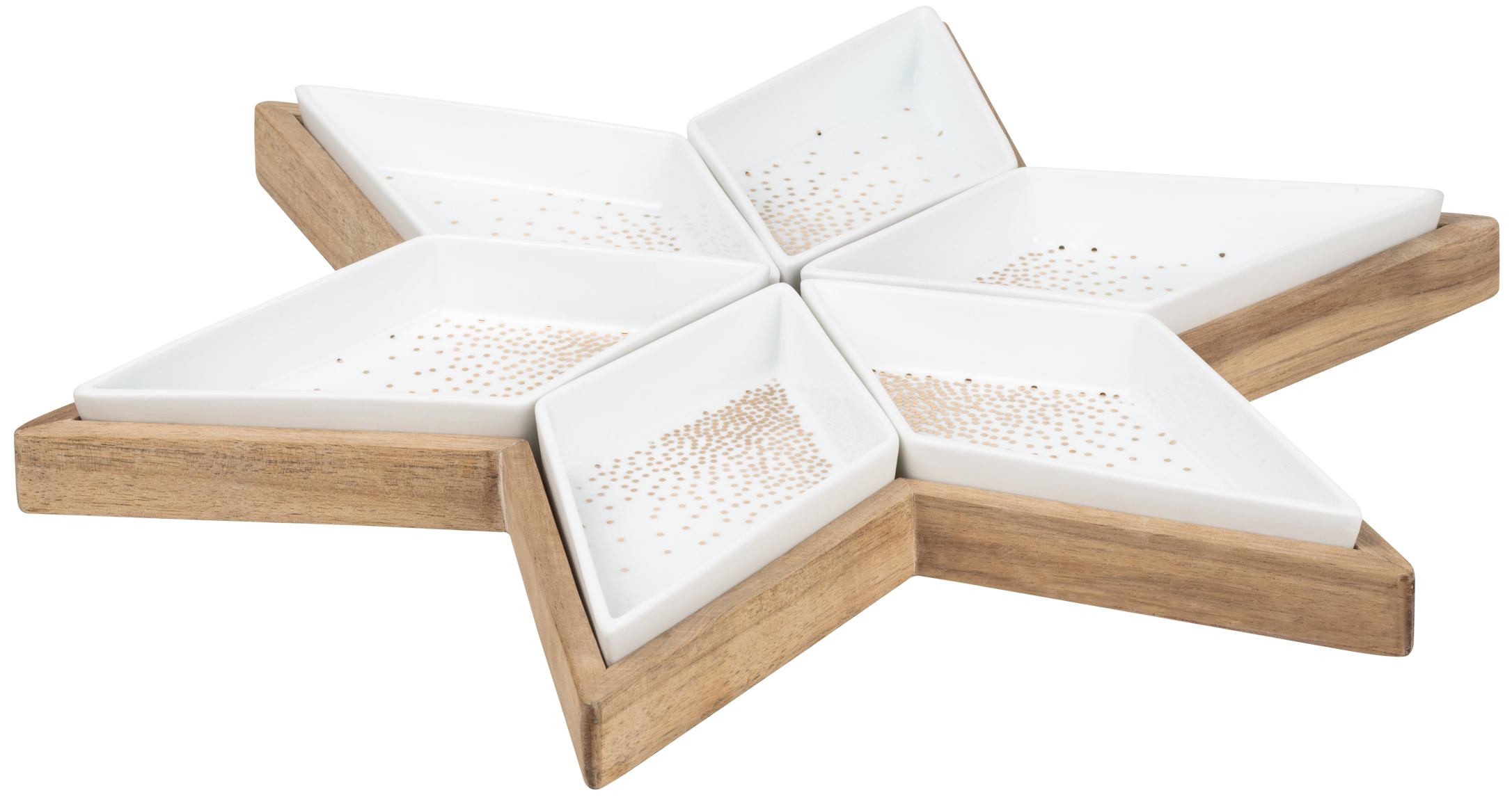 Star plate with serving bowls Räder