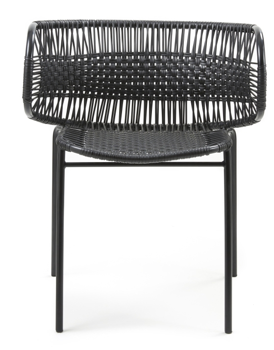 Cielo Stacking Armchair Stackable Armchair Outdoor ames Black - Black