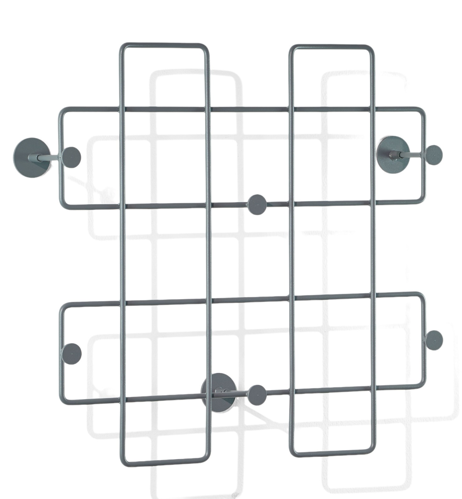 Bazar wall coat rack large basalt grey Richard Lampert