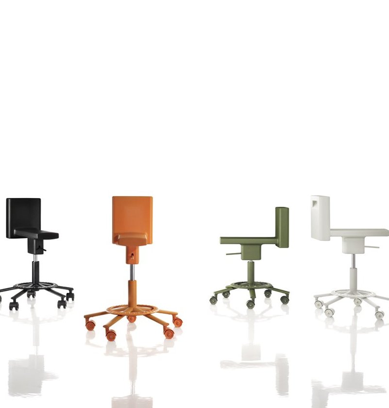 360° Stool B 58 cm Black Magis