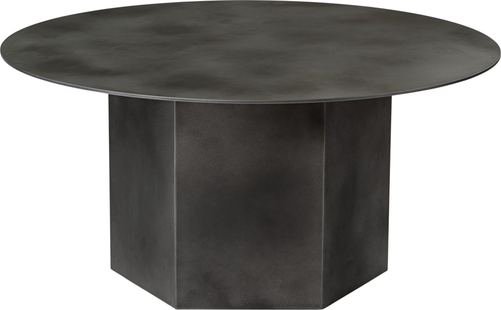 Epic Coffee Table Misty Grey Steel 80 Gubi