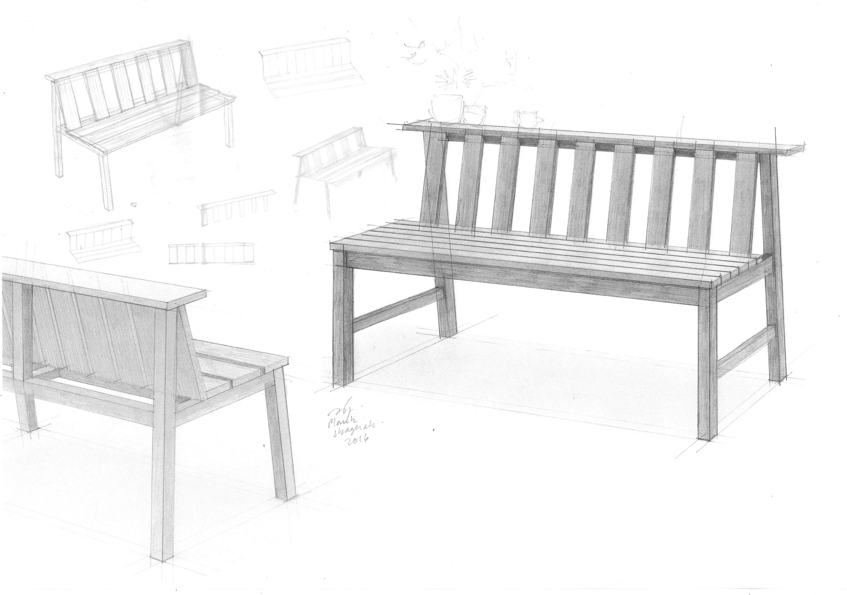 Cadence Bench Teak Outdoor Skagerak by Fritz Hansen