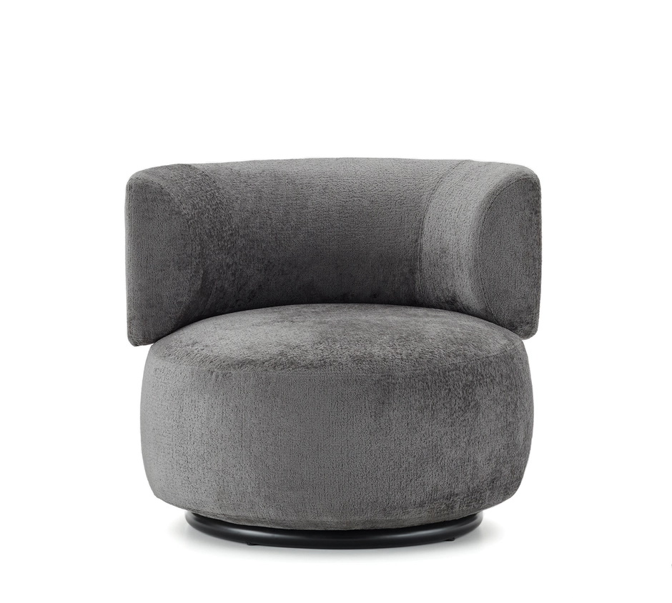 K-Wait Armchair Chenille grey Kartell