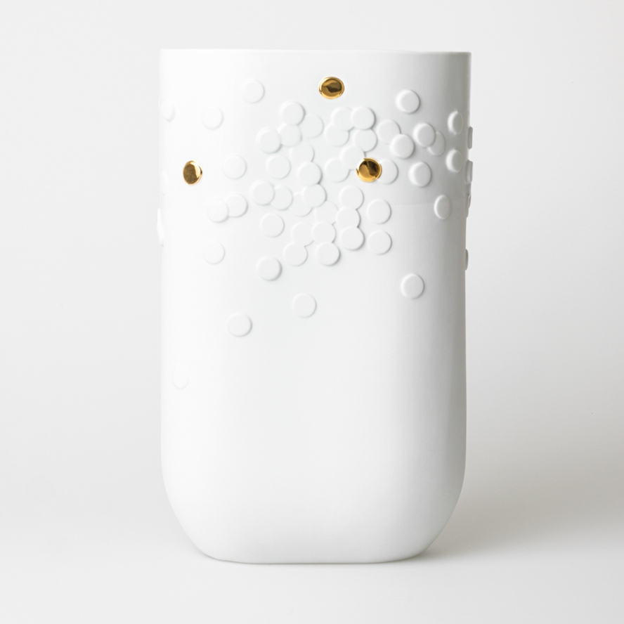 Golden dot vase Floor vase Räder