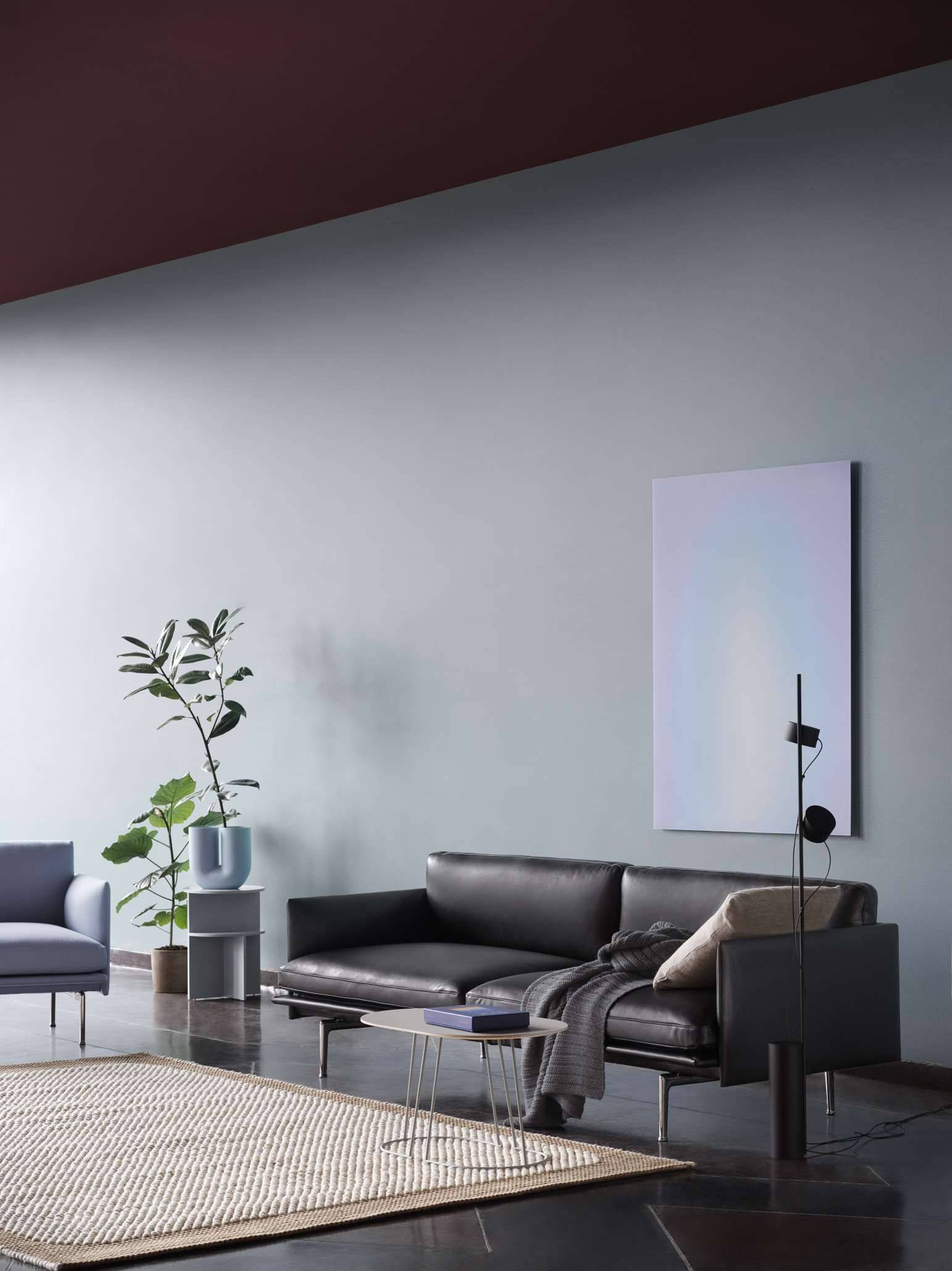 Ample Throw Blanket dark grey Muuto
