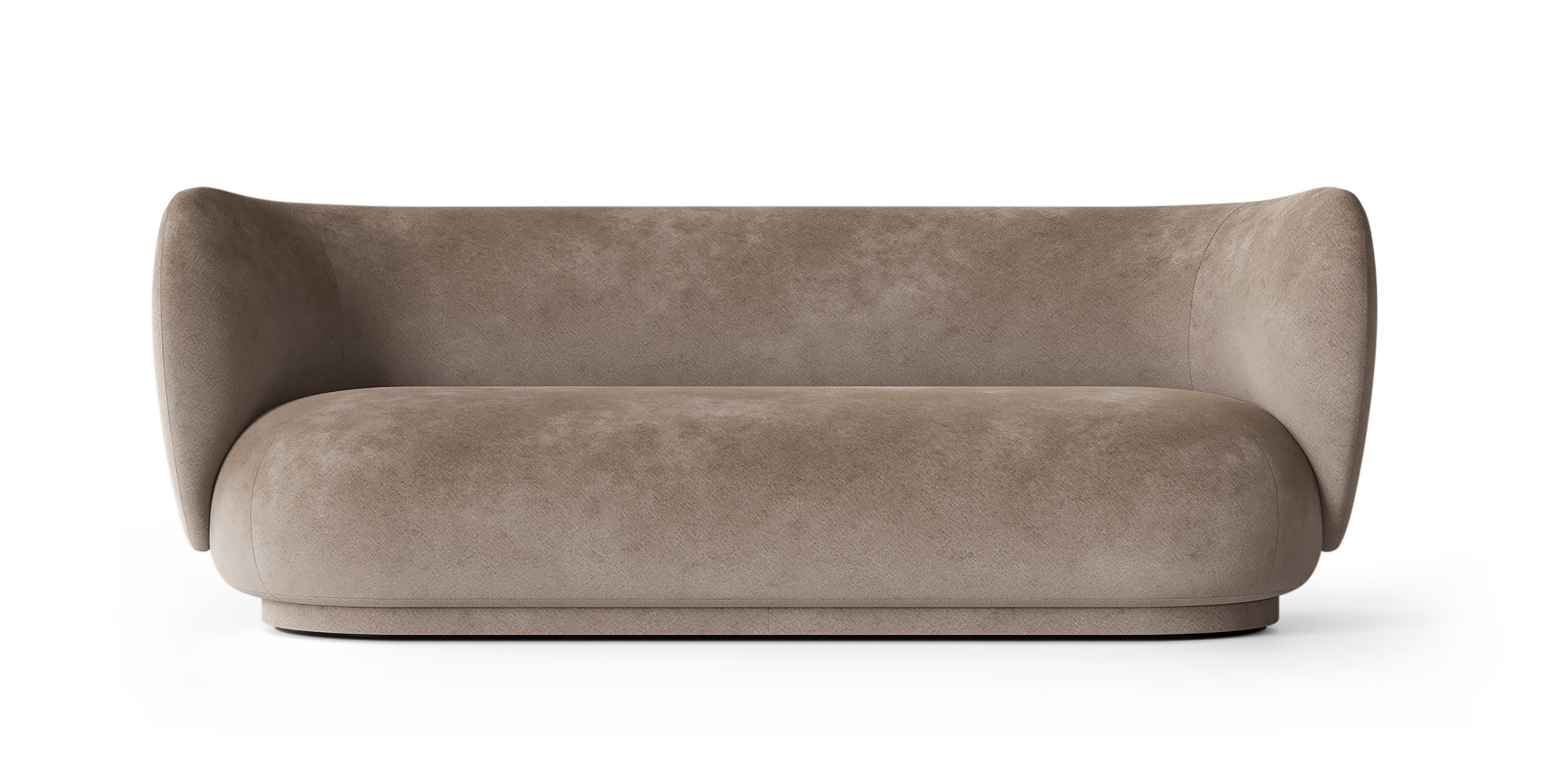 Rico Sofa 3-Seater Faded Velvet Beige Ferm Living