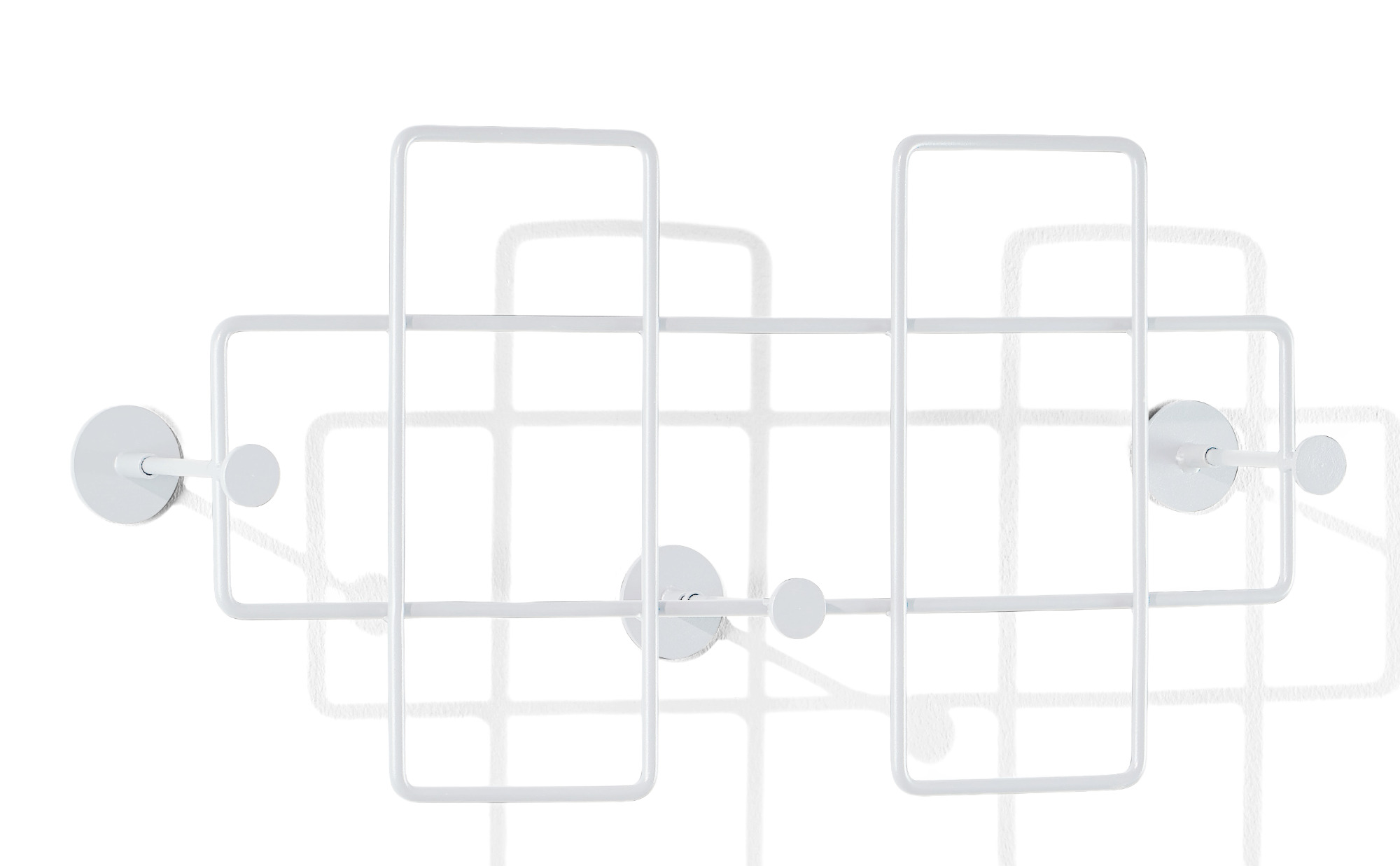 Bazar wall coat rack medium white Richard Lampert