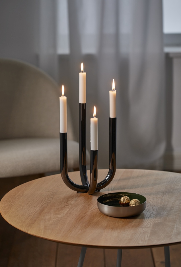 Festive candlestick / candle holder Philippi 