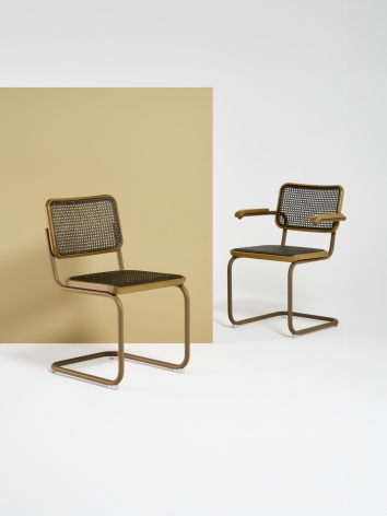 S 64 V Tubular steel classic cantilever chair Thonet