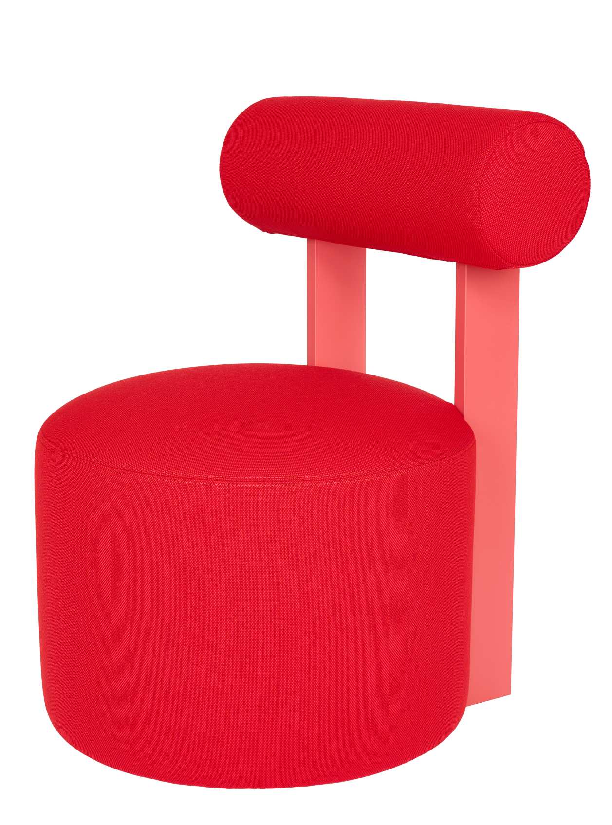 Faye stool upholstered with backrest Schönbuch