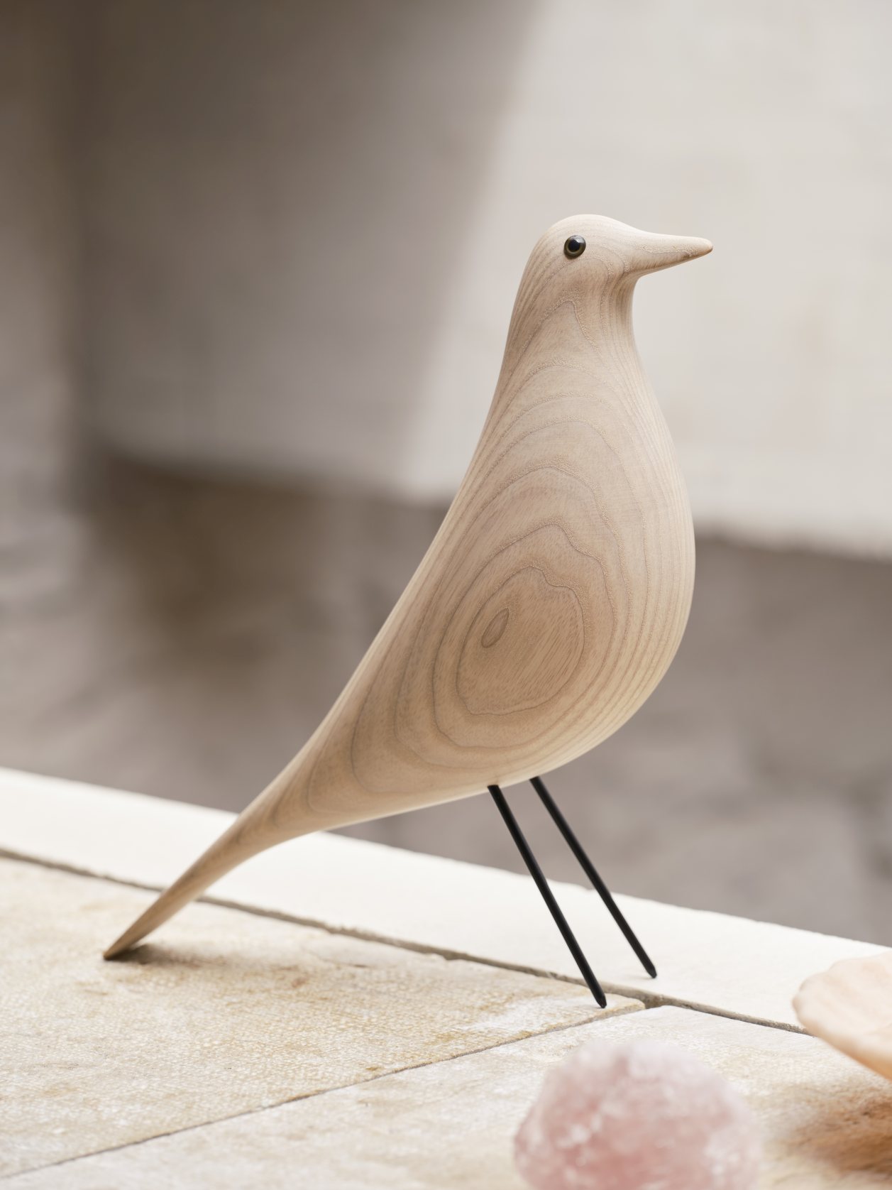 Eames House Bird sculpture white oiled ash Vitra New version