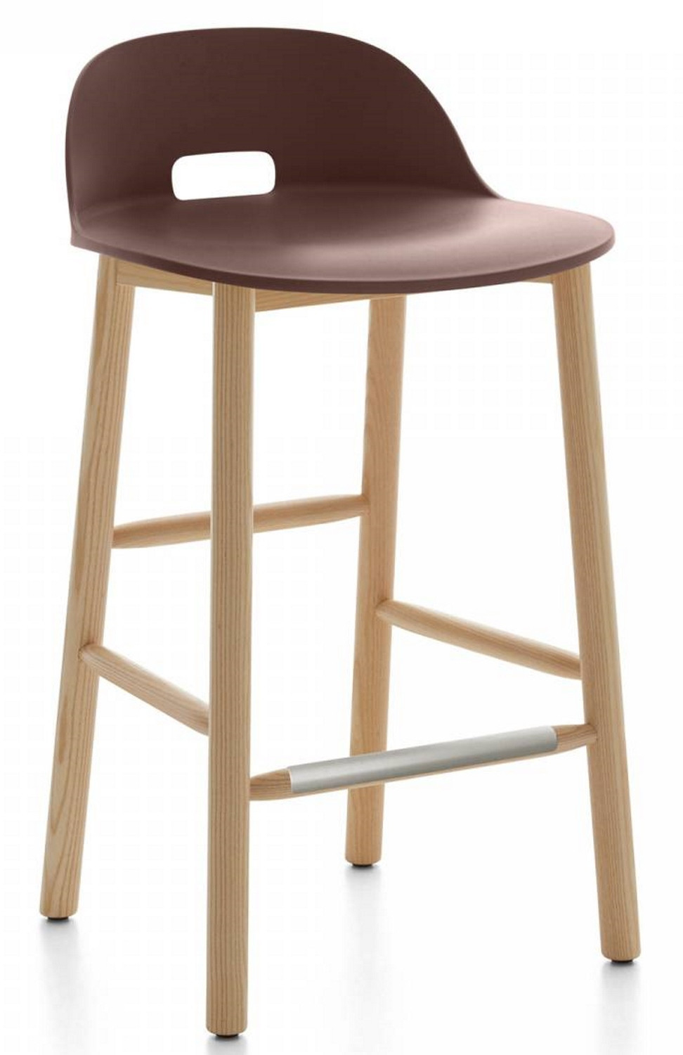 Alfi Bar Stool Low Back Emeco Green