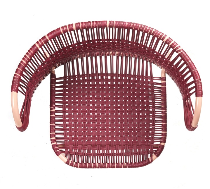 Cielo Stacking Armchair Stackable Armchair Outdoor ames Red - Pink sand