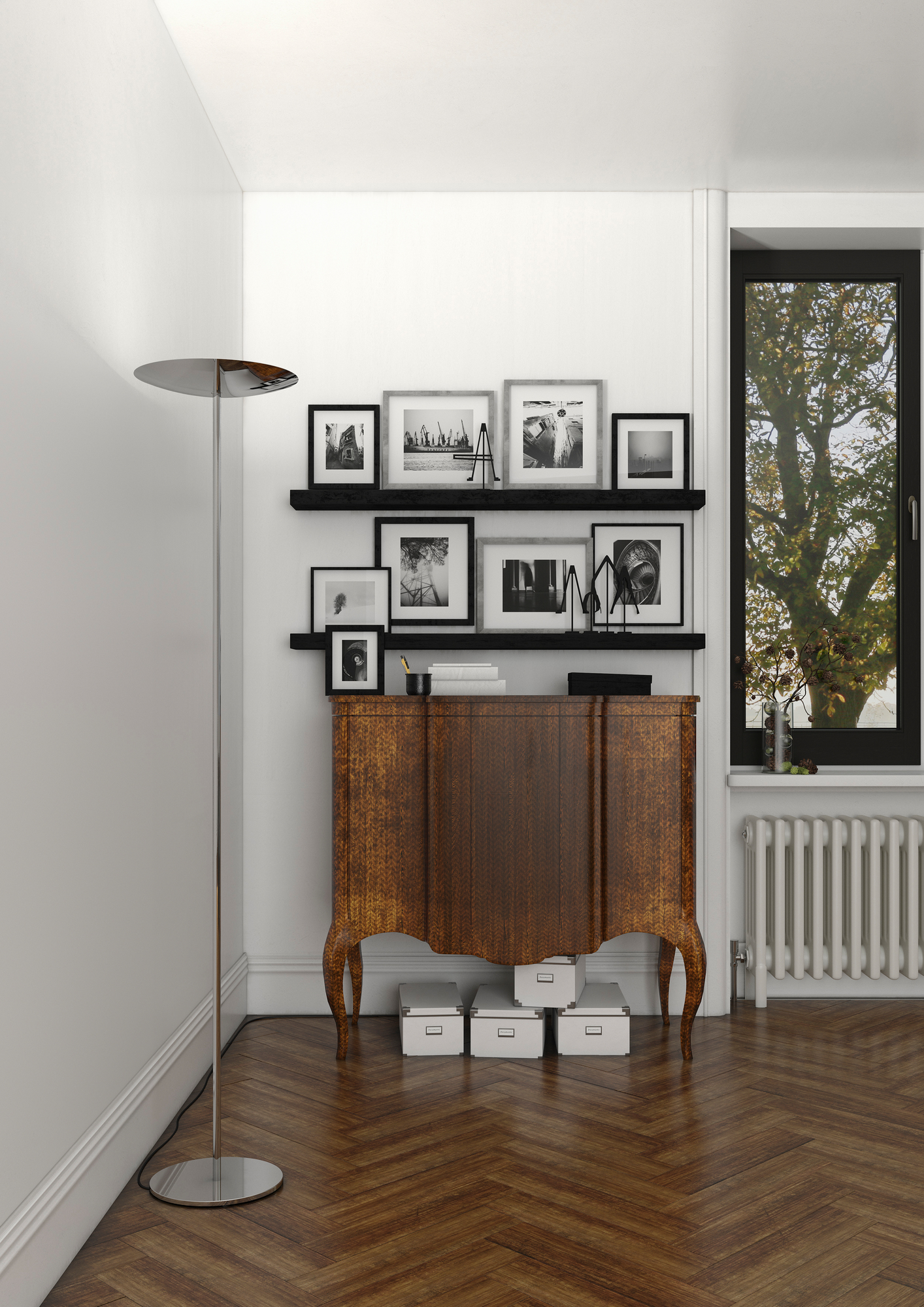 Classic LED Floor lamp Belux Black