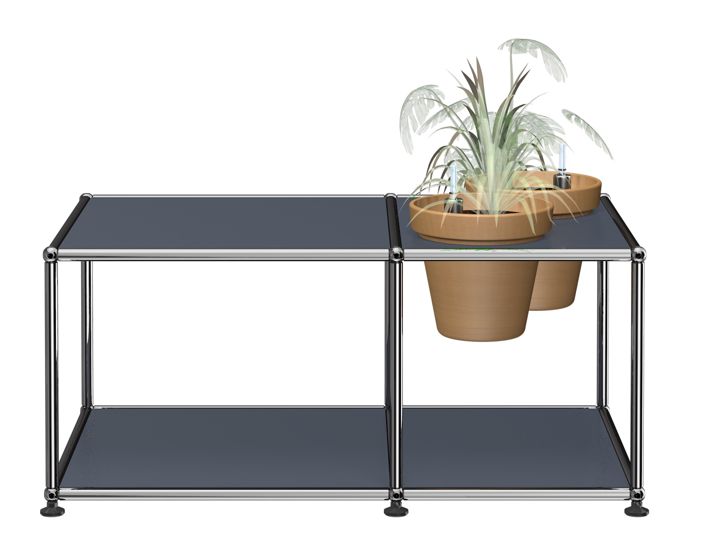 Plant worlds Side table USM Haller Anthracite grey