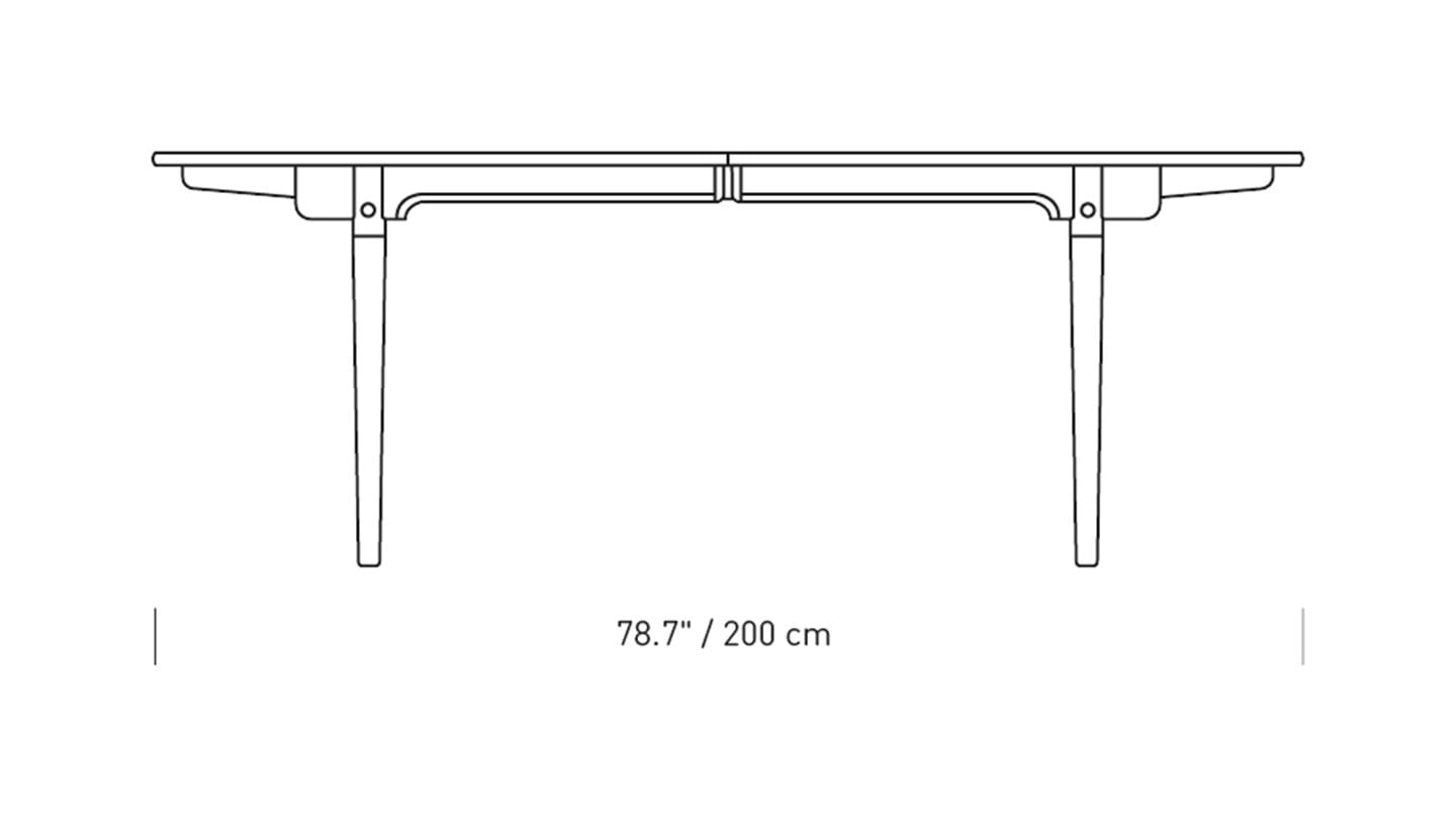 CH338I / CH339 Insert plate for oval extendable dining table Carl Hansen & Søn