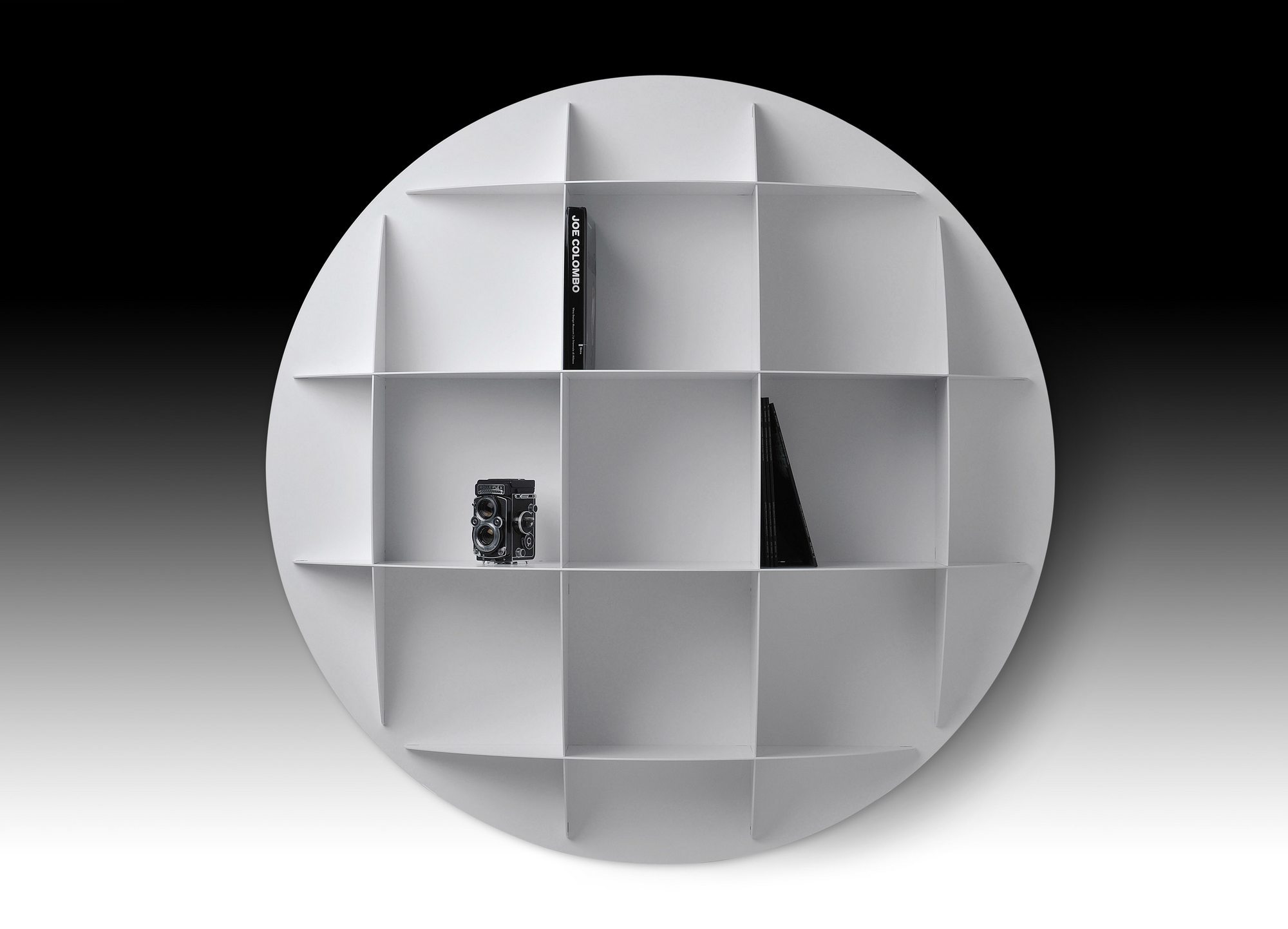Continental AL spherical bookcase Industrie Carnovali
