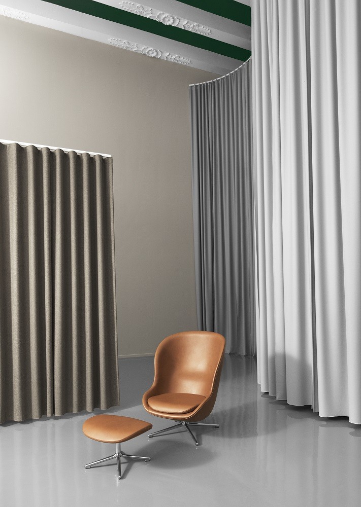 Hyg Lounge Chair High Swivel Armchair Normann Copenhagen